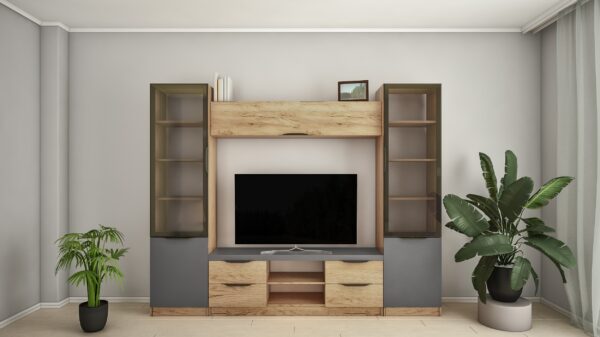 Стенка Люкс  (ТВ-1,5) 2,5 м + Лумина 2 (3Д) — изображение 2