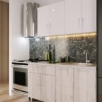 Кухня "Мини" 1.2m с фасадами из глянцевых панелей МДФ (High Gloss)