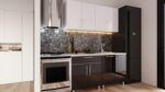 Bucătărie modulară "Mini" 1,6m cu fațadă MDF luciu (High Gloss) - imagine 10