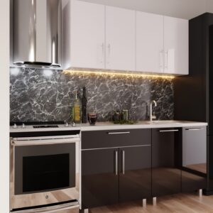 Кухня "Мини" 1.4m с фасадами из глянцевых панелей МДФ (High Gloss)