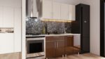 Bucătărie modulară "Mini" 1,6m cu fațadă MDF luciu (High Gloss) - imagine 8