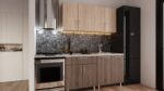 Bucătărie modulară "Mini" 1,6m cu fațadă MDF luciu (High Gloss) - imagine 9