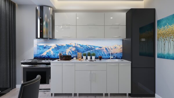 Кухня "Модерн" 2.0м  с фасадами из глянцевых панелей МДФ (High Gloss)