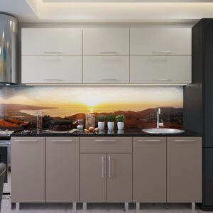 Кухня "Модерн" 2.2м с фасадами из глянцевых панелей МДФ (High Gloss)