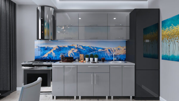 Кухня "Модерн" 2.0м  с фасадами из глянцевых панелей МДФ (High Gloss) — изображение 14