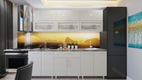 modern-2.4-bej-bej.jpg Кухня "Модерн" Стекло 2.4м  с фасадами из глянцевых панелей МДФ (High Gloss) — изображение 12