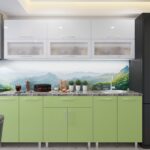 Bucătărie modulară "Modern" Sticlă 2.0m cu fațadă MDF (High Gloss)