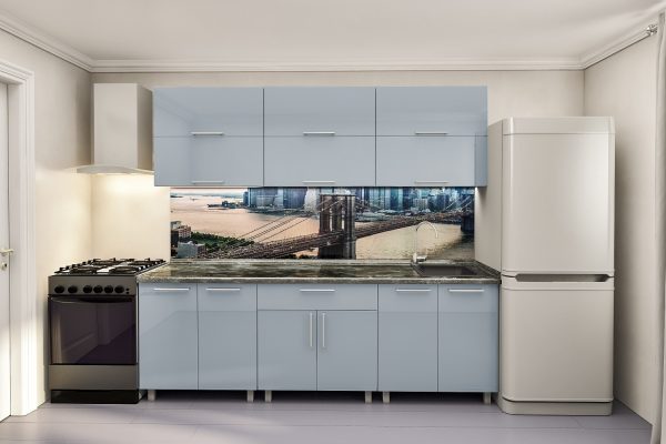 ModerN 2.4 GREEN Grey 1 Bucătărie modulară "Modern" 2.4m cu fațadă MDF (High Gloss) - imagine 8