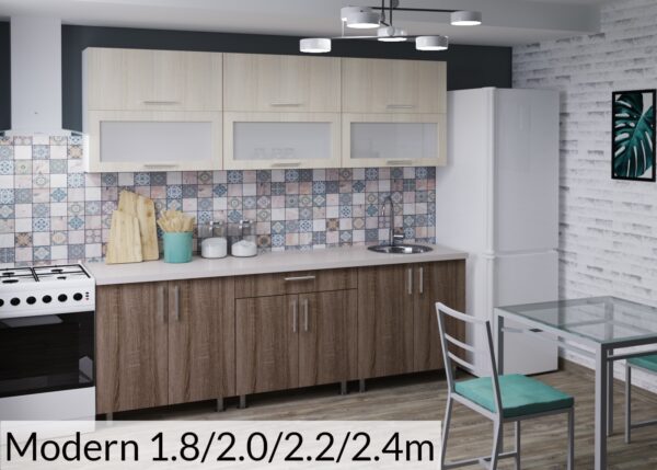 Bucătărie modulară "Modern" 1.8m cu fațadă PAL  16mm