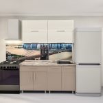 Кухня "Мини Модерн" 1,6м с фасадами из МДФ(глянец)