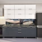 Кухня «Модерн-Макси» 2.4м с фасадами из глянцевых панелей МДФ (High Gloss)