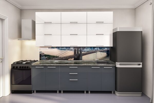 Модерн-Окап-04 Bucătărie modulară „Modern-Maxi” 2.4 m cu fațadă MDF (High Gloss) - imagine 1