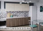Кухня "Модерн" 2.2м с фасадами из ЛДСП 16мм — изображение 2