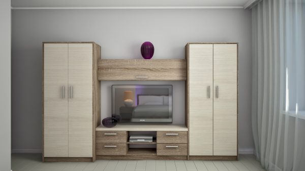 Mobilier perete «Nadejda (ТV-1,5m)» 3.2m - imagine 1