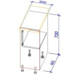 Нижний кухонный шкаф NS-30/НШ-30