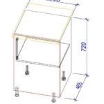 Dulap de bucătărie inferior NS-50/НШ-50