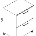 Нижний кухонный шкаф NS-60(2)/НШ-60(2)