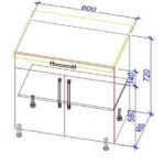 Нижний кухонный шкаф NS-80(1)/НШ-80(1)