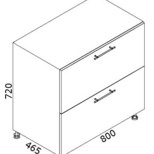 Нижний кухонный шкаф NS-80(2)