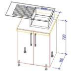 Dulap de bucătărie inferior NS(m)-60/НШ(м)-60