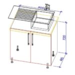 Нижний кухонный шкаф NS(m)-80/НШ(м)-80