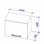 Верхний кухонный шкаф Okap-50/Окап-50