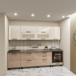 Кухня «Прима» 2.8м с фасадами из глянцевых панелей МДФ (High Gloss)