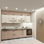 Кухня «Прима-Макси» 2.8м с фасадами из глянцевых панелей МДФ (High Gloss)