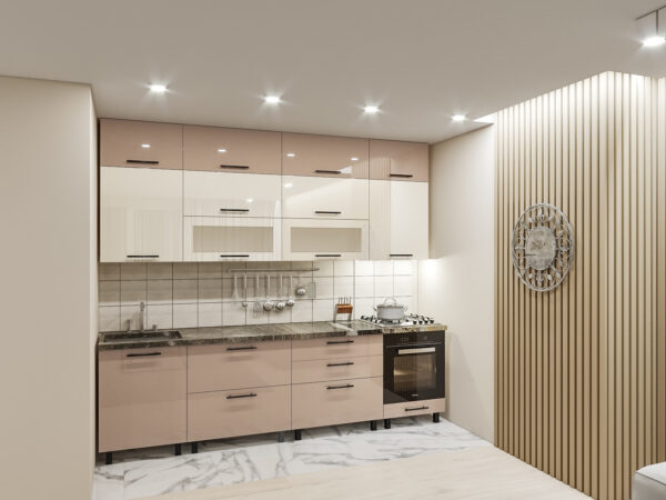 Prima.(11080-13900). Кухня «Прима-Макси» 2.8м с фасадами из глянцевых панелей МДФ (High Gloss) — изображение 1