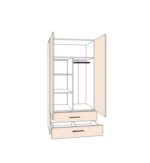 Шкаф ШХ-120(2 ящ.) - imagine 3