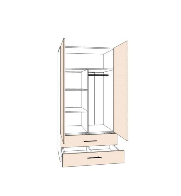 Шкаф ШХ-120(2 ящ.) - imagine 3