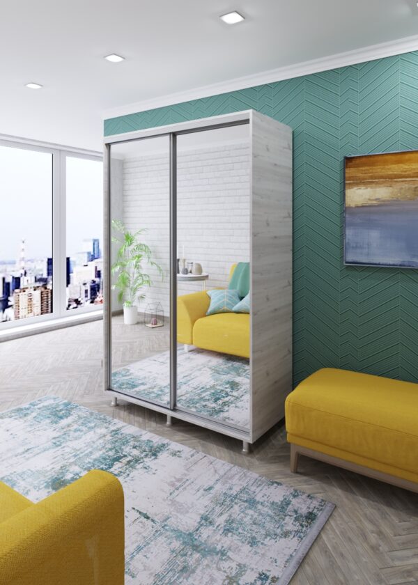 shkaf-kupe-s-zerkalom1400-svetlyj-3.jpg Шкаф купе ДX-100 (1м) — изображение 5