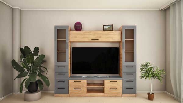 Perete living Z-6 (TV-1,5m) 2,3m - imagine 1