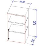 Dulap de bucătărie superior VS-40/ВШ-40