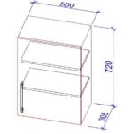Dulap de bucătărie superior VS-50/ВШ-50