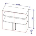 Dulap de bucătărie superior VS-80/ВШ-80