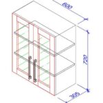 Dulap de bucătărie superior VS-60 b /ВШ-60 Б