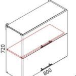 Dulap de bucătărie superior VSV-80(2)/ВШВ-80(2)