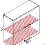 Dulap de bucătărie superior VSV(с)-80(2)/ВШВ(с)-80(2)