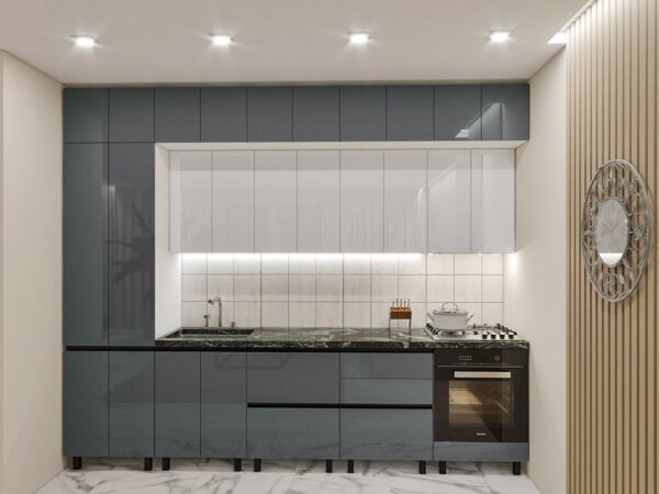 Кухня «Ярус» (МДФ-глянец,ручки-GOLA,пенал). — изображение 4