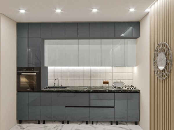 Кухня «Ярус-Люкс» (МДФ-глянец,ручки-GOLA). — изображение 1