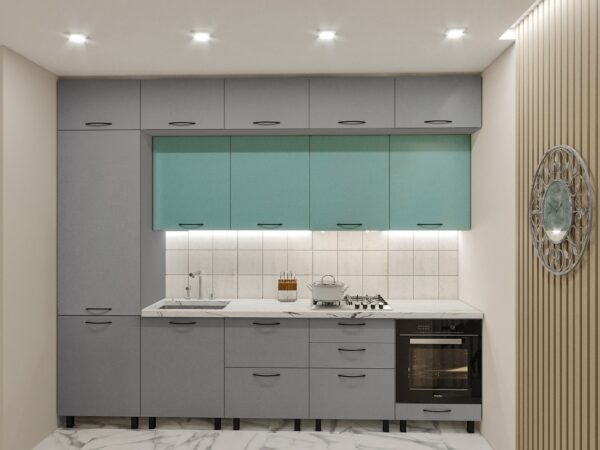 Кухня «Ярус-Люкс» (МДФ-мат,ручки,пенал). — изображение 1