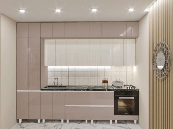 Bucătărie "Yarus-LUX" (MDF-lucioasă,mânere-GOLA,dulap de bucătărie). - imagine 1