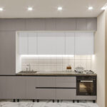 Bucătărie "Yarus" (MDF-mat,mânere-GOLA,dulap de bucătărie).