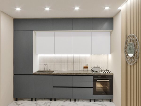 Bucătărie "Yarus" (MDF-mat,mânere-GOLA,dulap de bucătărie). - imagine 2